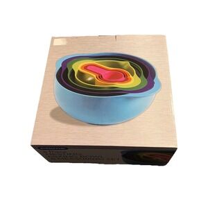 Prime Nest 8-Pc. Prep Set Multi-Color Nesting Bowl Measuring Cup + More NEW
